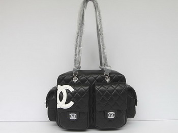 7A Discount Chanel Cambon Multipocket Bag 25173 Black